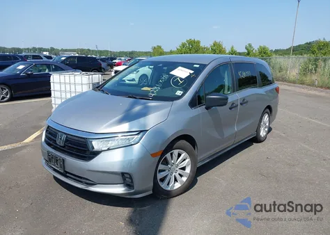 2021 Honda Odyssey Lx из США, поврежденный, VIN 5FNRL6H24MB033341
